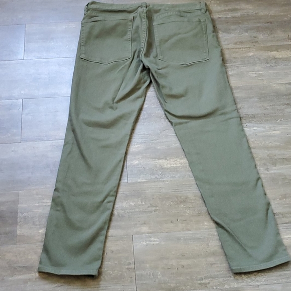 J Crew Stretch Toothpick Ankle Jeans/ Olive Skinny Jeans - Picture 4 of 7